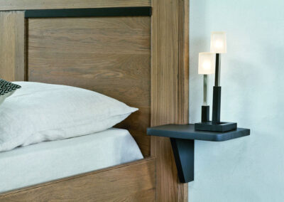 Chevet attaché au lit - moderne - tendance - pratique - bois
