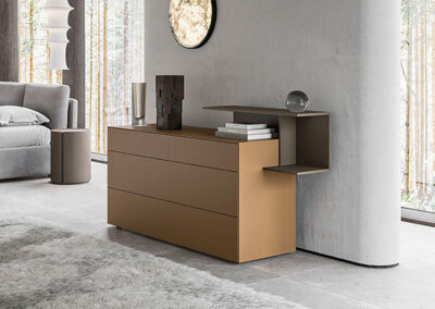 Commode - module de nuit - forme arrondi - style épuré et minimale - disponible en plusieurs format - personnalisable - tendance