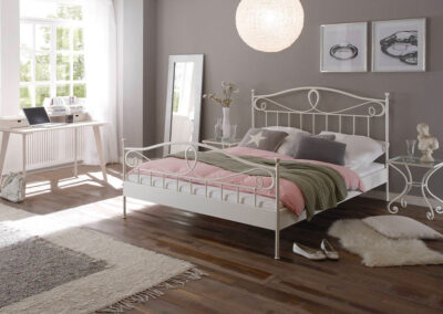 lit double métallique - style romantique - sublime votre chambre - tendance