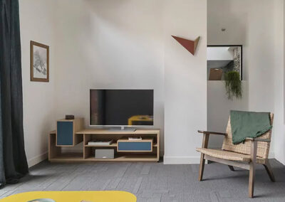 meuble télé - couleur - bois - personnalisable - modulable selon vos goûts