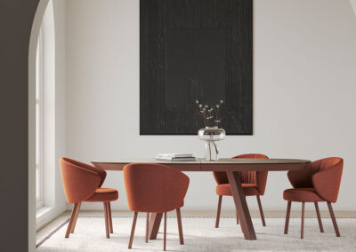 table en bois et en céramique - 3 plateaux possible - tendance - différente taille- moderne