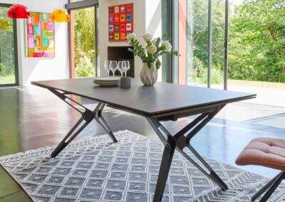 Table à manger en céramique avec rallonge - tendance - moderne
