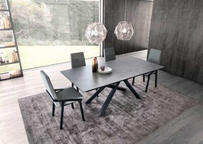 Table à manger en céramique - avec rallonge - personnalisable - plusieurs plateau - moderne - tendance